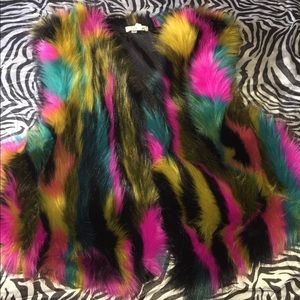 Faux fur vest